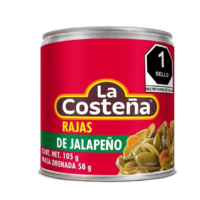 Chiles la costeña rajas verde 380 gr