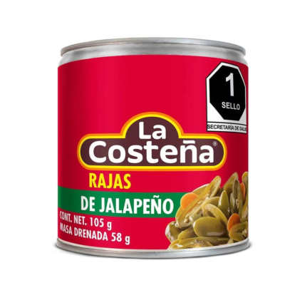 Chiles la costeña rajas verde 380 gr