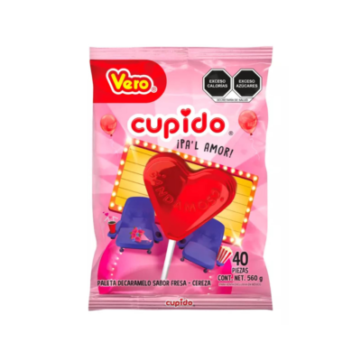 Paleta cupido fresa 40 pz