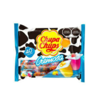 Bolsa chupa chups cremosa fresas c/25 pz