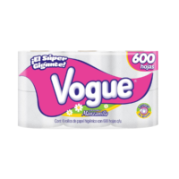 Papel Higiénico Vogue 600 H.D. 6 Rollos