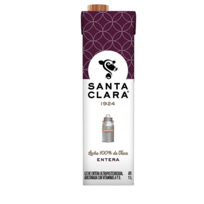Leche Santa Clara entera 1 lt