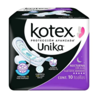 Kotex nat. nocturna. c/a 10 pz