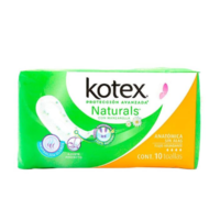 Kotex manzanilla s/a 10 pz