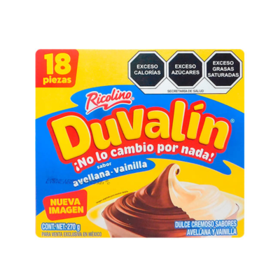 Duvalin avellana/vainilla c/18 pz